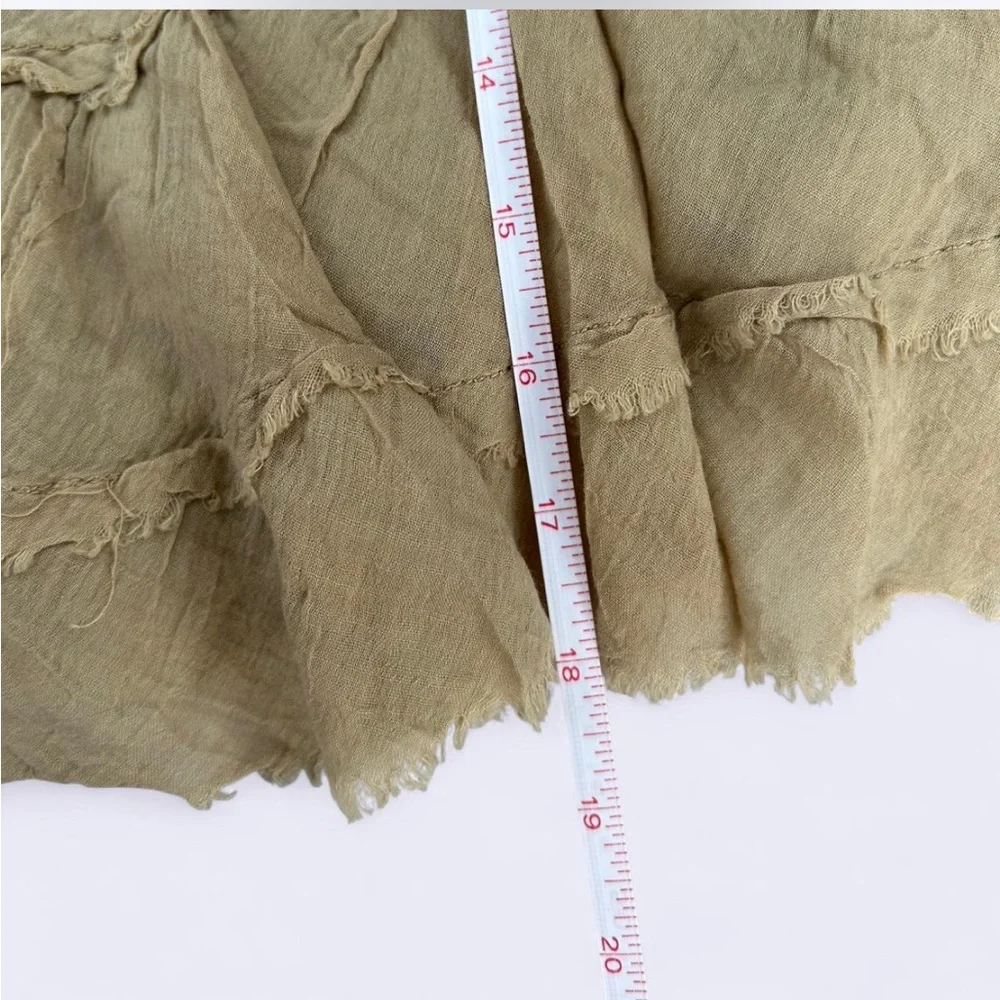 Solitaire grey & cream ombré midi ruffle skirt w elastic waistband - Picture 5 of 5